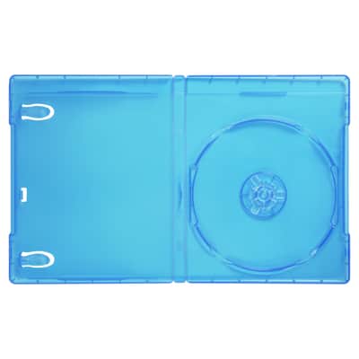 (5) Blu-ray Replacement Cases - 1 Disc Capacity - 12mm - Blue - No Logo - #BRBR12BL image 4