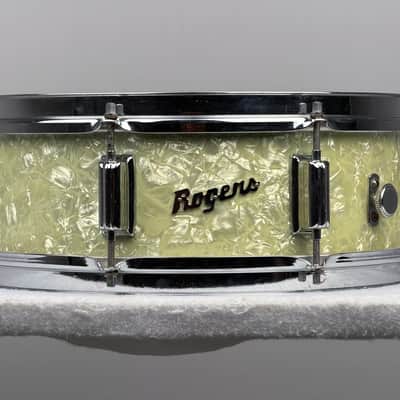 Rogers 20/12/14/16/5x14" Cleveland-Era Holiday Drum Set - White Marine Pearl image 13