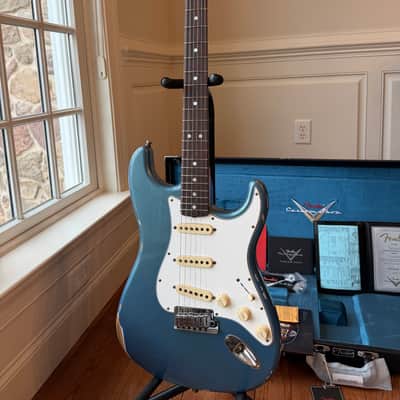 2026 Fender Custom Shop Stratocaster Pro W25 Relic - Aged Lake Placid Blue image 3