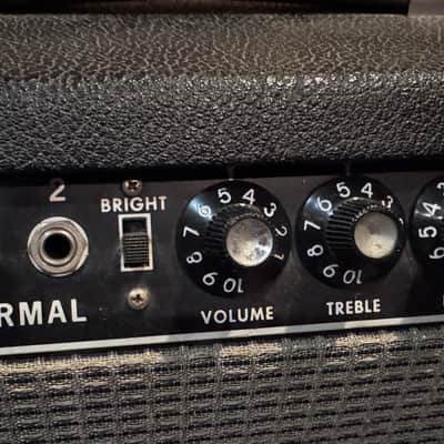 1967 Fender Bassman Guitar Amplifier / Blackface Bass Amp 50 Watt Tube Vintage Guitar Amp imagen 4