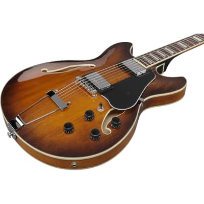 Ibanez AS7328 AS Artcore Baritone Electric Guitar - Tobacco Brown image 5