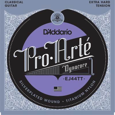 D'Addario EJ44TT ProArte Classical Guitar Strings Titanium Treble X-Hard Tension image 1