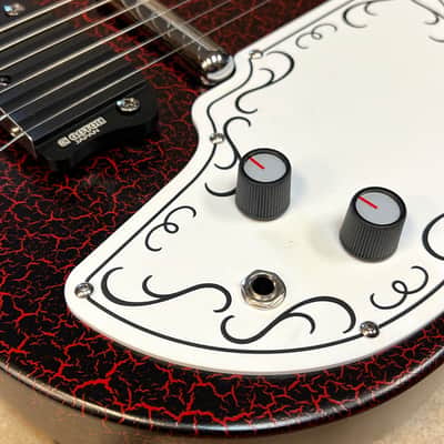 Danelectro Baby Sitar Red Crackle image 3