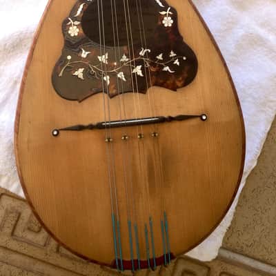 Umberto Ceccherini Neapolitan Style bowlback mandolin 1881 with Eastman Case image 1