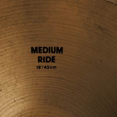 1980s Zildjian A 18" Medium Ride Cymbal 1660g image 3