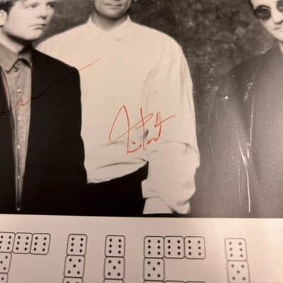 Rush Roll The Bones Tour Played Drum Sticks  With Signed Photo Lee Lifeson Peart image 4