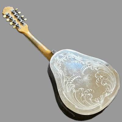 1937 National Style 3 Single Cone Mandolin w' Calton Flight Case Lilly of the Valley image 10