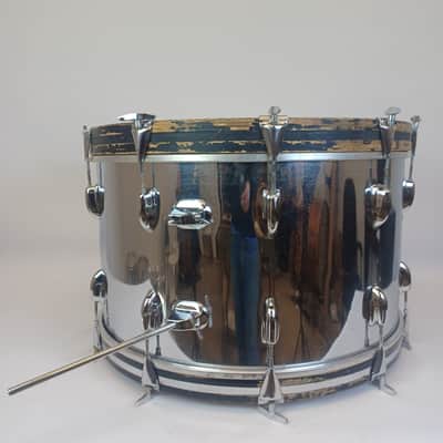 Slingerland 14x24"Concorde Bass Drum 1970 3Ply Chrome Over Wood COW USA image 3