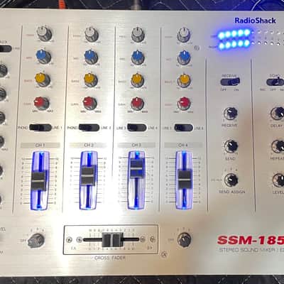 Radio Shack SSM-1850 4 Channel DJ Stereo Mixer w/ Echo - 2x Phono Inputs image 1