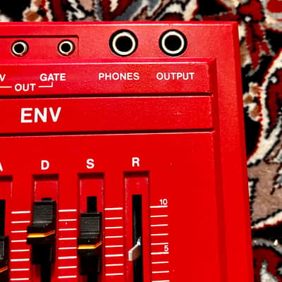 Roland SH-101 32-Key Monophonic Synthesizer 1982 - 1986 - RARE Red w/ Mod Grip image 8