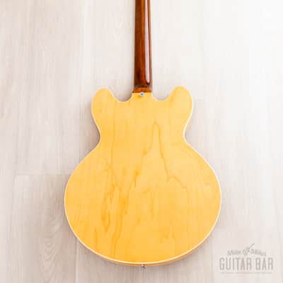 2002 Epiphone Elite 1963 ES-335 Dot Natural w/ Open Book Headstock, Case & Tag, Japan Terada image 3