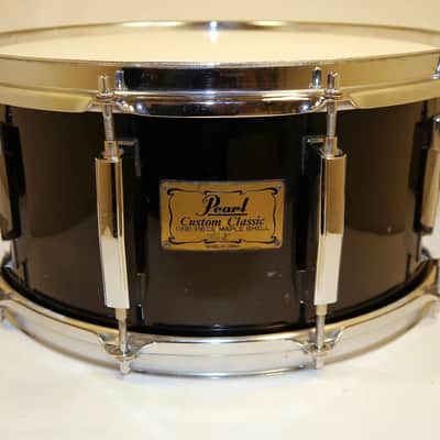 Pearl Custom Classic 6.5x14" One-Piece Solid Maple Snare Drum 1990s
