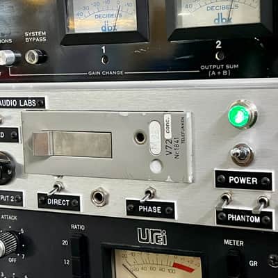 Telefunken V72 stereo tube microphone preamplifier 1950’s - Marquette Racked Mercury audio original vintage Siemens maihak mic preamp micpre image 2