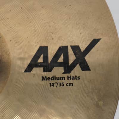 SABIAN  AAX 14" MEDIUM HIHATS Current image 4
