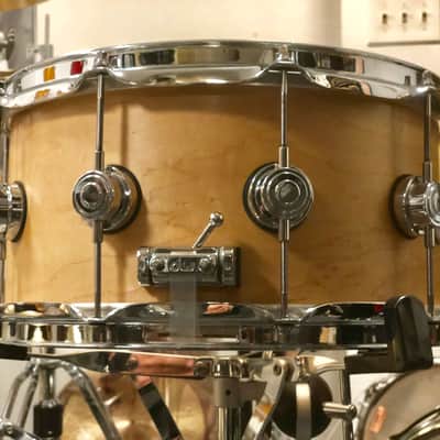DW Collector's Series "10&6" Maple Snare Drum - 14x7 - Natural Satin (Used) image 5