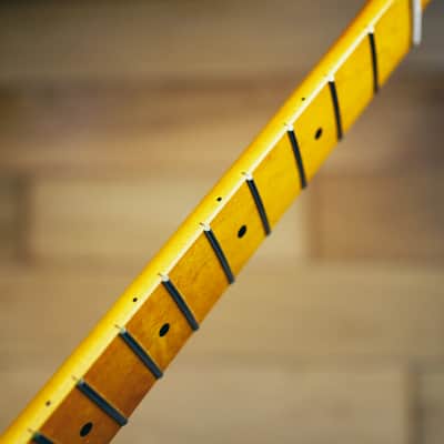 Telecaster Neck – Yellow Maple | 21 Frets | Nitro Satin Finish | Bone Nut image 7
