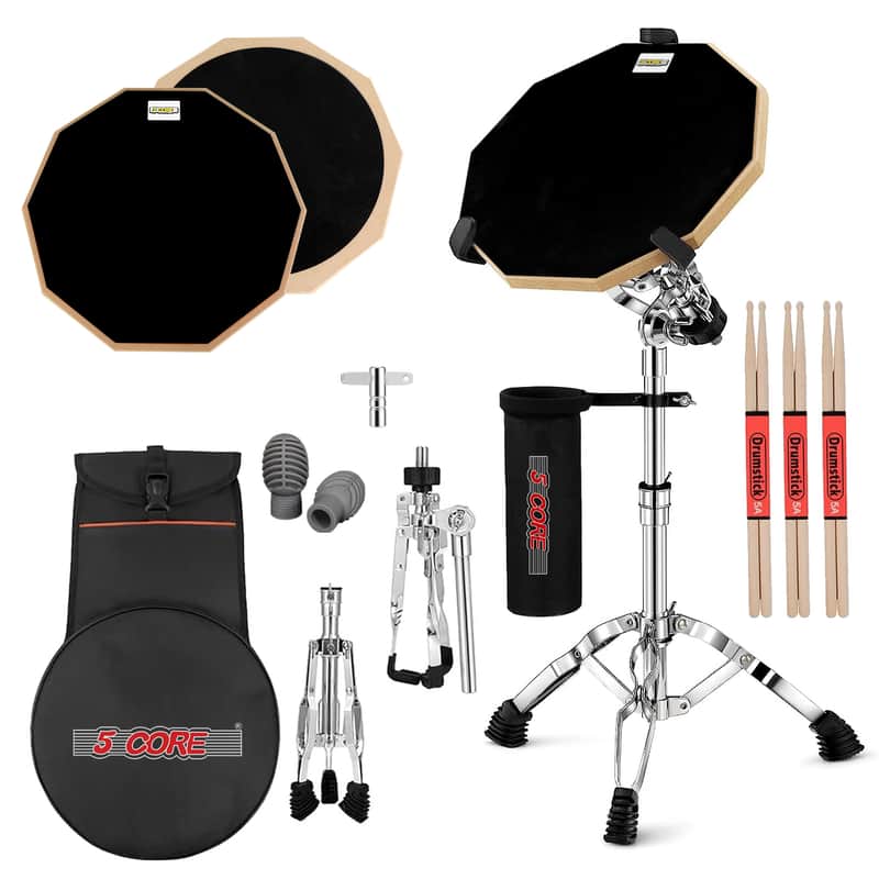 5Core Drum Practice Pad Set 12