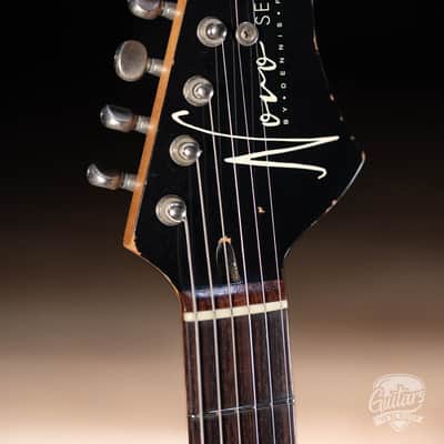 Novo Dealer Limited Nucleus Serus J Guitar – Bull Black over ‘64 3-Tone Burst image 5