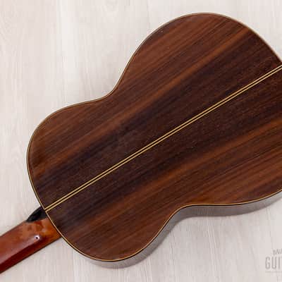 1987 Hiroumi Yamaguchi Model A Vintage Classical Guitar, Cedar + Rosewood, 1A-Style w/ Case image 17