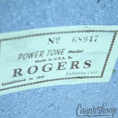 *Rogers 18x16" Floor Tom Drum New England White Vintage 70s Fullerton 5ply Maple image 10