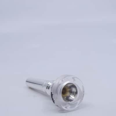 ACB TA1B Trumpet Mouthpiece with a Clear Acrylic Rim - Silver/Acrylic image 2