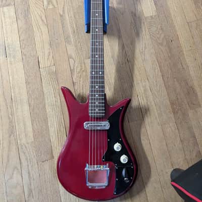 Teisco Tulip 60s - Red/sunburst image 1