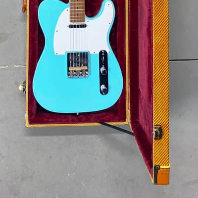New Custom 63 64 American Telecaster Sonic Blue Nitro Satin Roasted Maple image 19