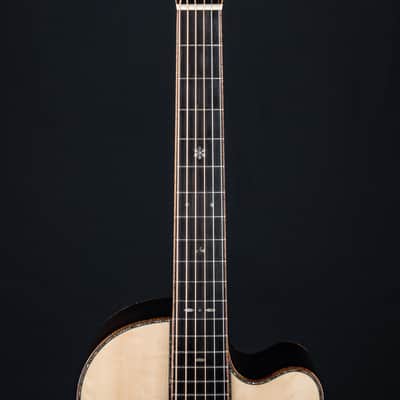 Santa Cruz 00-42 Cutaway African Blackwood and Bearclaw German Spruce Custom Used (2024) image 10