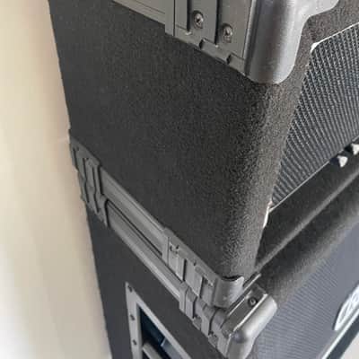 Crate GX-130C 130w head w/matching GS-412SS 200w 4x12 cabinet, 1994 black ozite halfstack, Made in USA *OSDM HOLY GRAIL* image 9