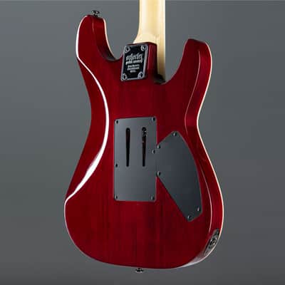 Schecter Omen Extreme 6 FR Lefthand Black Cherry - Left handed electric guitar image 6