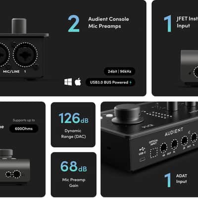 Audient iD14 MKII mid2020's - Black image 3