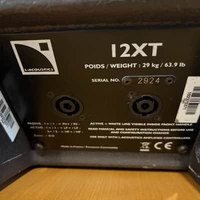 Pair L-Acoustics 12XT 2-way Passive Coaxial Loudspeakers w/ ETR112XT Brackets 12XT image 3
