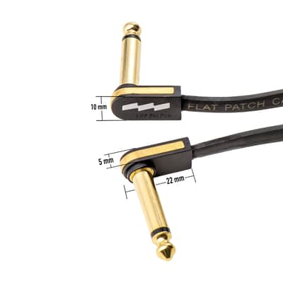 EBS PG-28 Premium Gold Flat Patch Cable Low Profile Ultra Compact 28 cm 11 in image 2