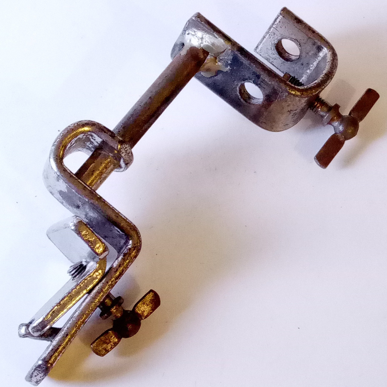 Slingerland Shur-Grip Clamp-On Cymbal Arm Rod Holder Mount Bass Drum Hoop Nickel — main photograph