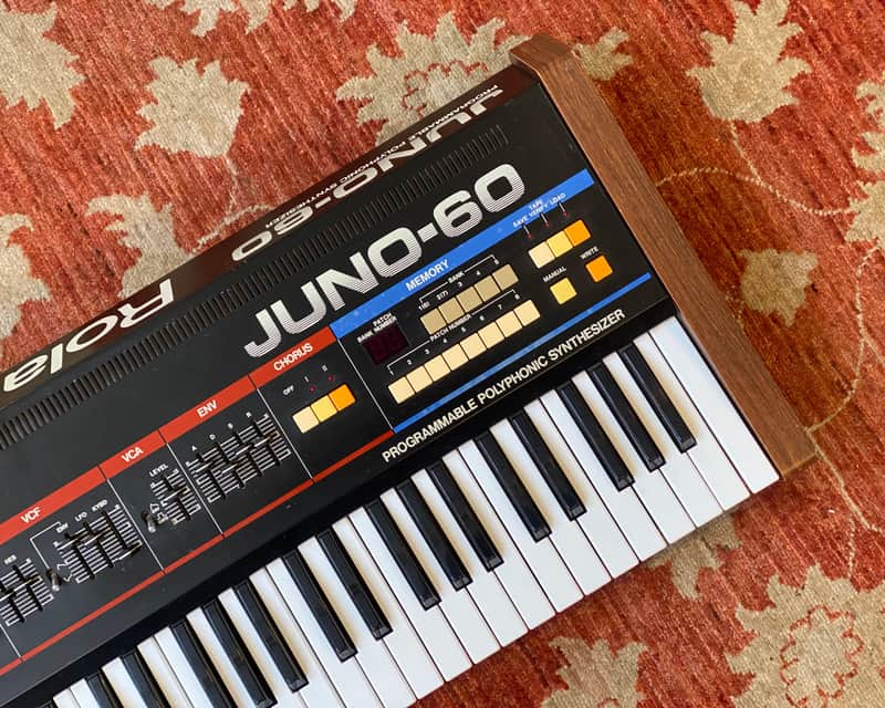 1983 Roland Juno 60 Six Voice Analogue Synthesizer image 1