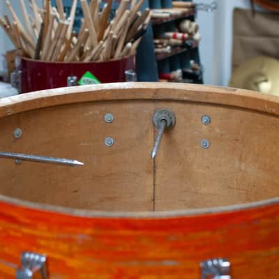 1960s Ludwig "Mod Orange" Drum Set image 21