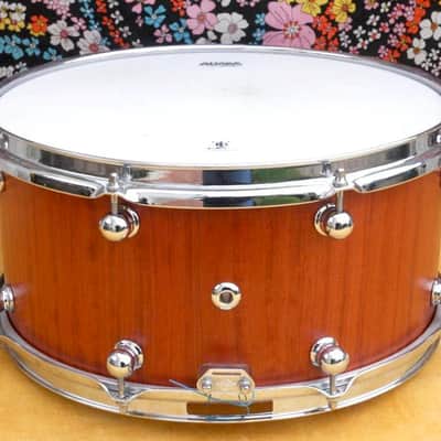 JOSHUA TREE 14"x7" Bubinga Custom Snare, usato. image 3