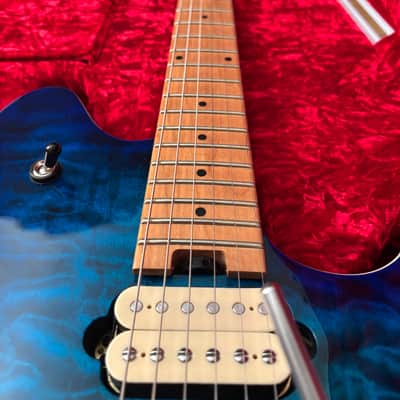 EVH Wolfgang WG QM with baked maple neck and EVH WG case - Chlorine Burst image 5