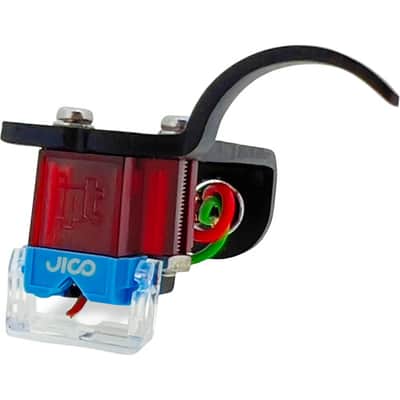 JICO J-AAC0632 OMNIA IMPACT SD Cartridge Mounted on Black Jico Headshell - Used image 2