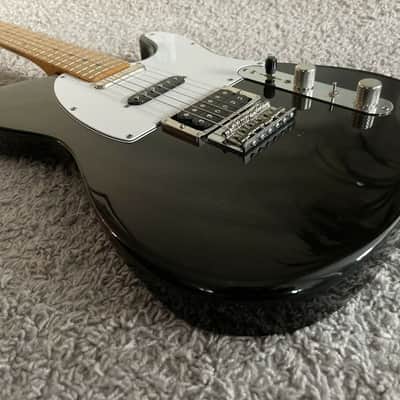 Fender Modern Player Telecaster Plus 2017 HSS Black Transparent Maple Guitar image 4
