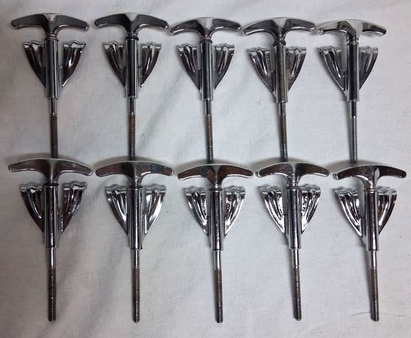 10 Ludwig Bass T-Rods and Claws 1960s image 1