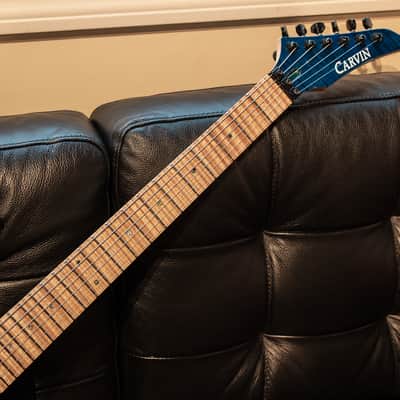Carvin JB200C Jason Becker Deep Blue Flame Electric guitar image 3