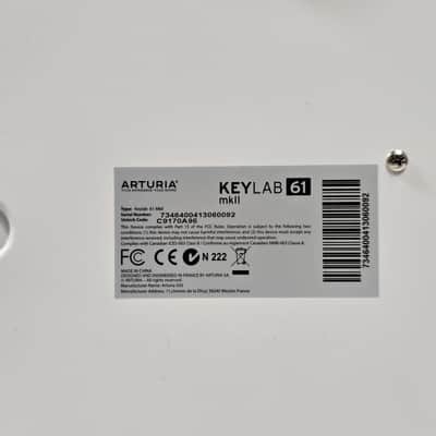 Arturia KeyLab 61 MkII MIDI Controller White image 7