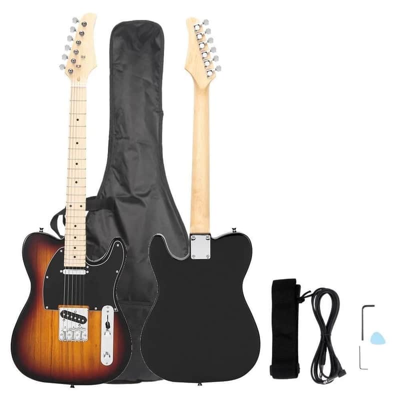 Maple Basswood Body 39" Electric Guitar Right Handed Sunset image 1