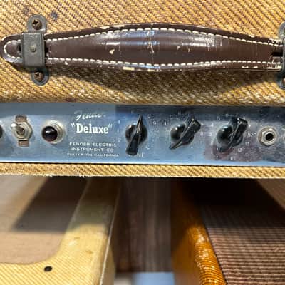 Fender Deluxe Amp with Original Cover 1x12" 1954 - 1960 - Tweed image 3
