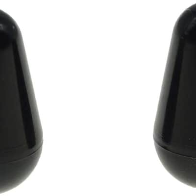 KAISH 2pcs Guitar 5 Way Switch Tip Cap Switch Knob for USA Stratocaster/Strat Black image 1