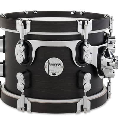 PDP Concept Classic 7x10 Ebony Stain Tom with Ebony Stain Hoops image 2