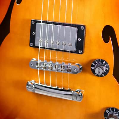 Squier Affinity Series Starcaster Deluxe Semi-Hollow Electric Guitar - Sienna Sunburst image 9