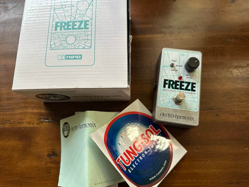 Electro-Harmonix Freeze Nano Sound Retainer Sustain Pedal 2010 - Present - Blue / Gray image 1