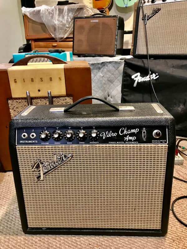 Fender Vibro Champ 1966 Black image 1